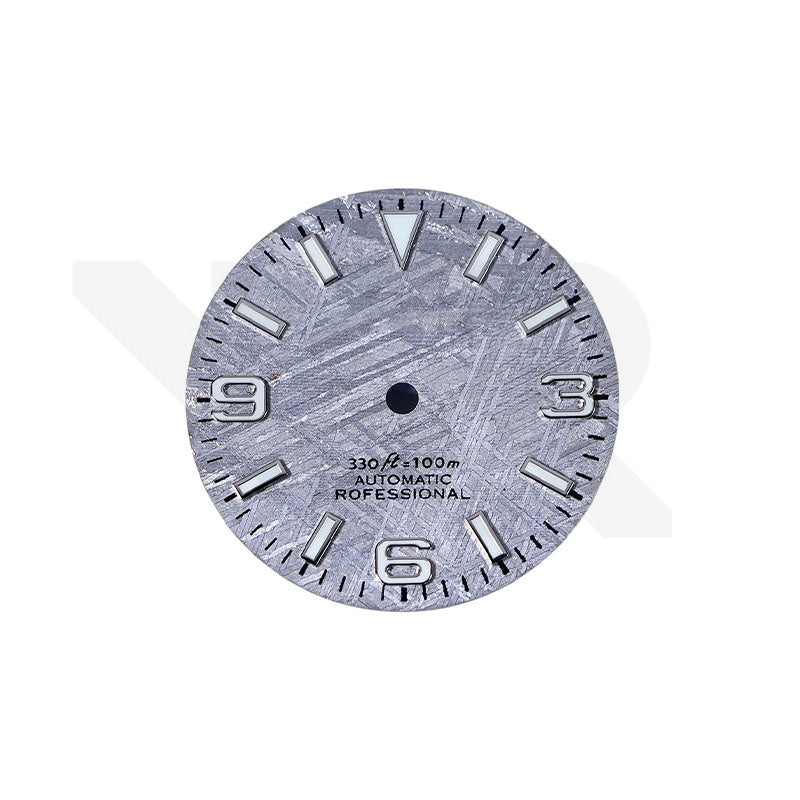 Graues Meteoriten-Zifferblatt für Seiko Mod - Explorer-Stil