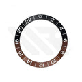 GMT Aluminium Sloped Bezel Insert for SKX/SRPD Seiko Mod - Black Brown