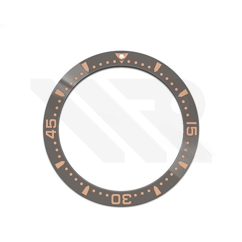 Hydro Style Ceramic Sloped Bezel Insert for SKX/SRPD - Grey/Rose Gold