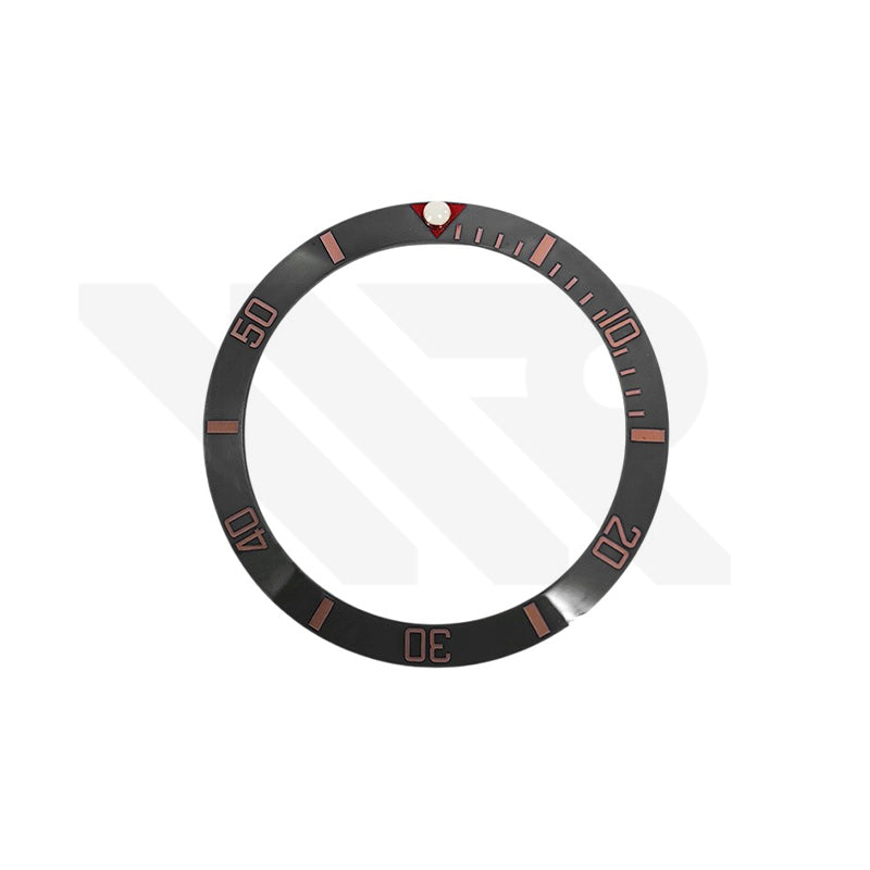 Blackbay Style Ceramic Sloped Bezel Insert for SKX/SRPD: Gray/Rose Gold