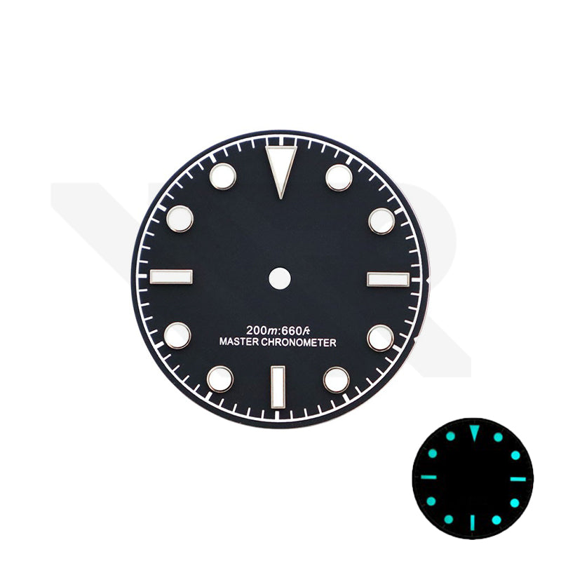 Blackbay Style Diver Dial for Seiko Mod: Matte Black No Date