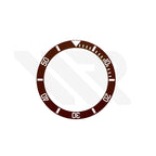 SUB Style Ceramic Sloped Bezel Insert for SKX/SRPD: Brown/White