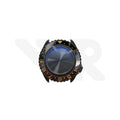 Sandblasted Black SKX Case Set for Seiko Mod: Black Brown Dual Time GMT Style