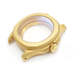 Nautilus sandgestrahltes Gehäuse-Set für Seiko Mod: Gold