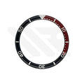 Resin Flat Bezel Insert for SKX/SRPD Seiko Mod: Black-Red-Silver