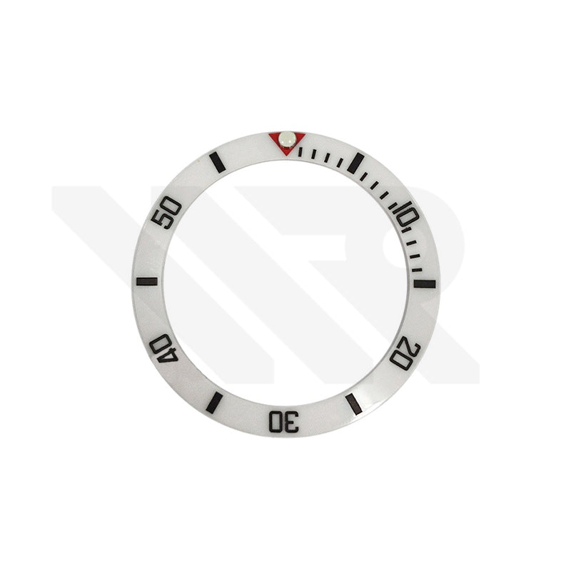 Blackbay Style Ceramic Sloped Bezel Insert for SKX/SRPD: White/Black