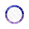 GMT Aluminium Sloped Bezel Insert for SKX/SRPD Seiko Mod - Blue Purple