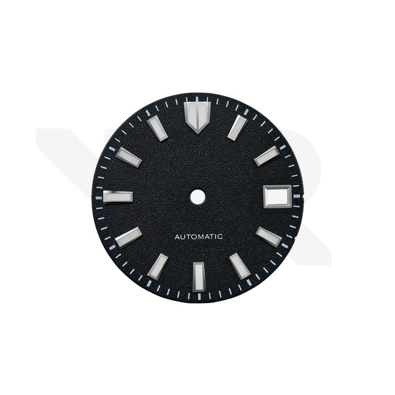 Frosted Finishing Dial for Seiko Mod: Seiko GMT Diver Style Black