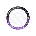 GMT Aluminium Sloped Bezel Insert for SKX/SRPD Seiko Mod - Black Purple