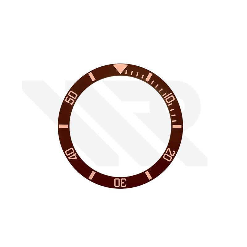 SUB Style Ceramic Sloped Bezel Insert for SKX/SRPD: Brown/Bronze