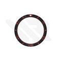 Seiko Style Diver Ceramic Flat Bezel Insert for SKX / SRPD - Black-Red