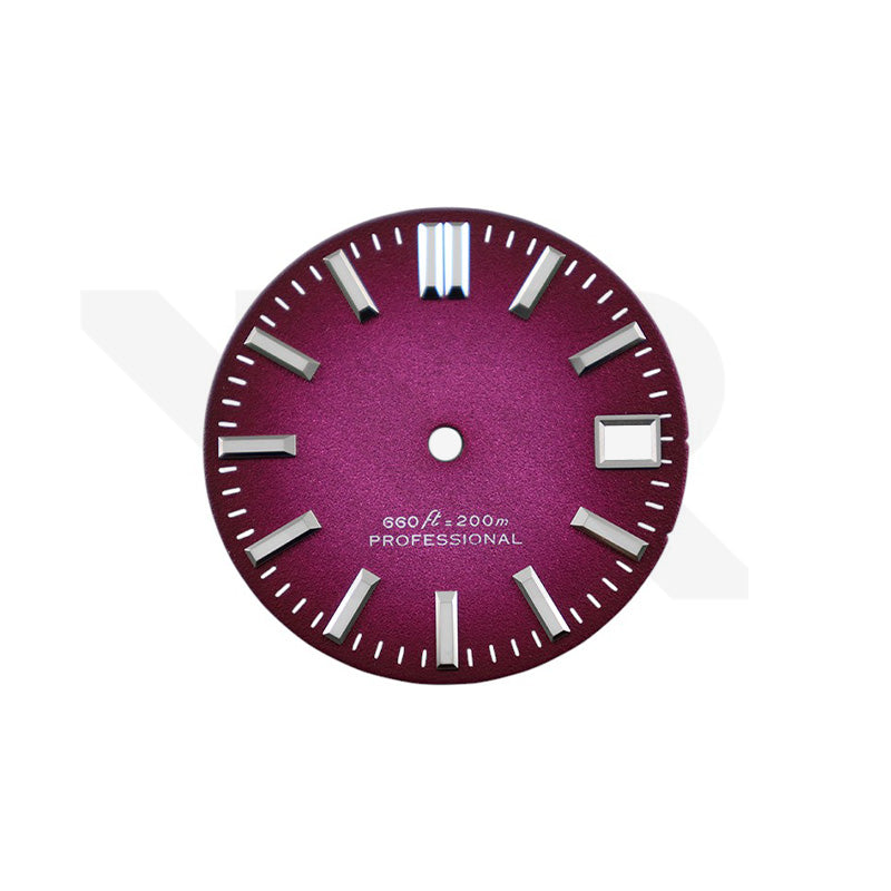 Frosted Finishing Dial for Seiko Mod: GS Style Fume Gradient Purple