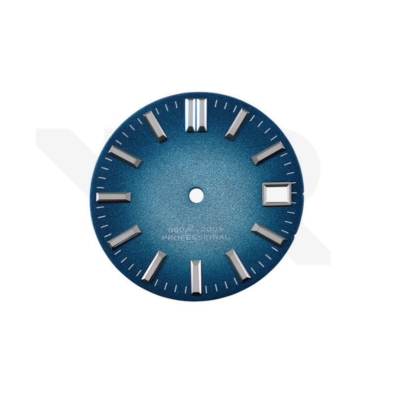 Frosted Finishing Dial for Seiko Mod: GS Style Fume Ocean Blue