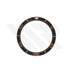 Seiko Style Diver Ceramic Flat Bezel Insert for SKX / SRPD - Black-Orange