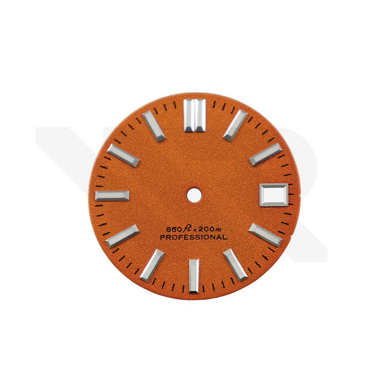 Zifferblatt mit mattierter Oberfläche für Seiko Modell: GS Style Fume Burnt Orange
