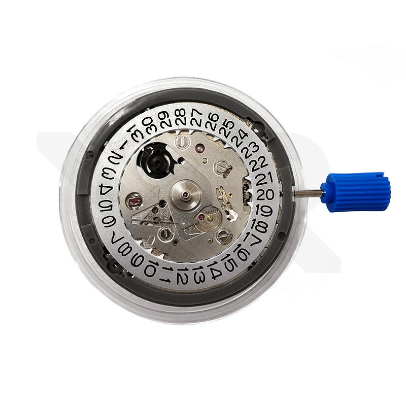 Seiko (SII) NH35A Automatic Movement (Matte Silver / Black 3o'clock)