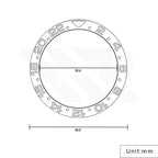 GMT-24 Ceramic Sloped Bezel Insert for SKX/SRPD - Yellow-Black/White