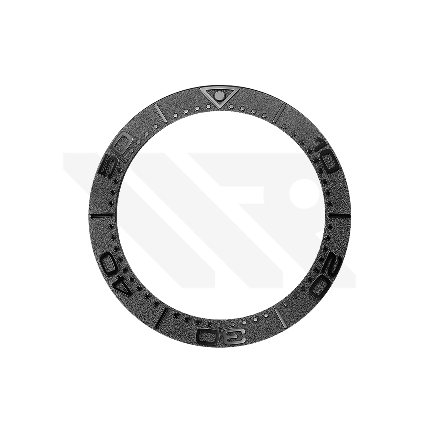 Replacement Ceramic Bezel Insert Compatible with Omega SM300 43.5mm : Black Ceramic Style