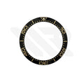 Replacement Ceramic Bezel Insert Compatible with Omega SM300 42mm : Black/Gold