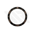 Replacement Ceramic Bezel Insert Compatible with Omega SM300 42mm : Black/Rose Gold