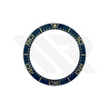 Replacement Ceramic Bezel Insert Compatible with Omega SM300 42mm : Blue/Gold