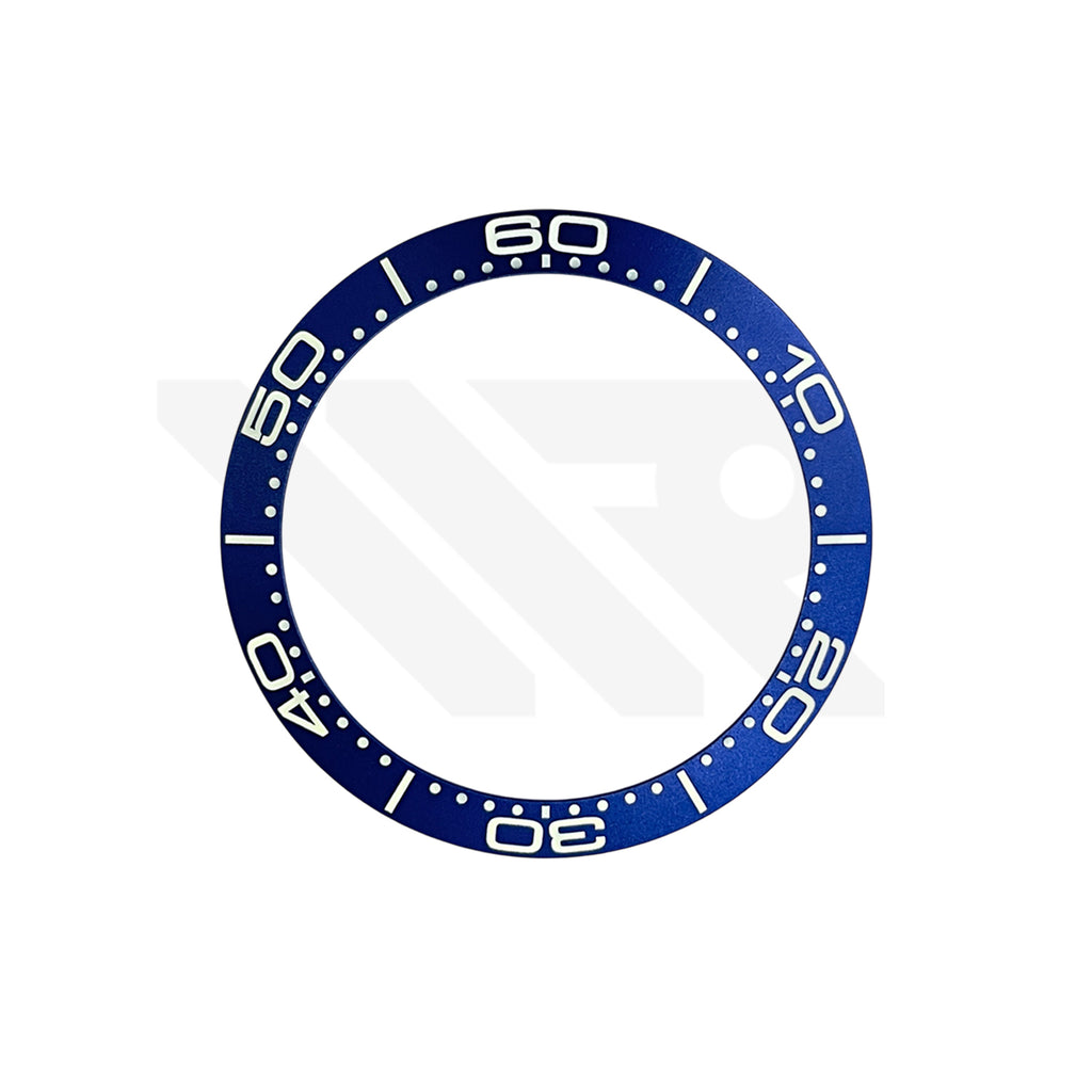Replacement Aluminium Bezel Insert Compatible with Omega SM300 42mm : Blue 007 60th Anniversary Style
