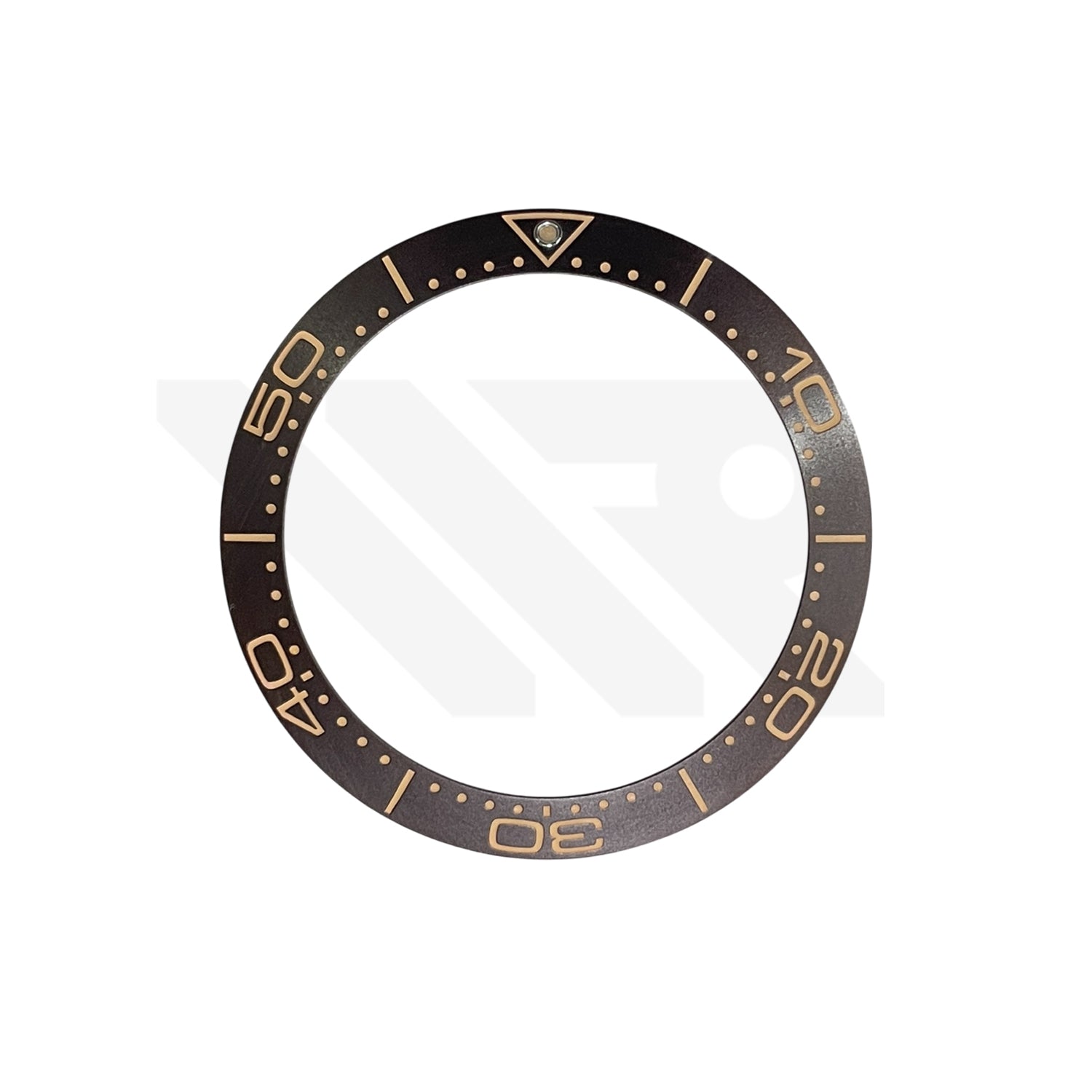 Replacement Aluminium Bezel Insert Compatible with Omega SM300 42mm : Tropical Dark Brown 007 Style