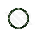 Replacement Ceramic Bezel Insert Compatible with Omega SM300 42mm : Green/White