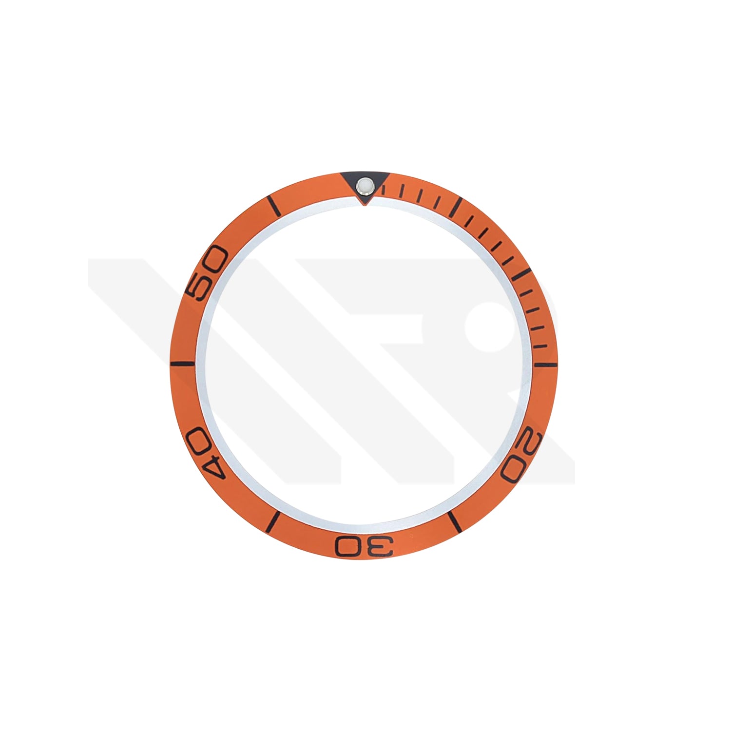 Replacement Aluminium Bezel Insert Compatible with Omega Seamaster Planet Ocean SM600 45.5mm : Orange