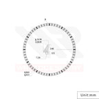 Seiko Mod Lumed Chapter Ring for SRP Turtle: Black