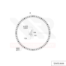 Load image into Gallery viewer, Lumed Chapter Ring for SRP Turtle: Steel
