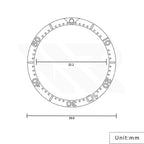 Diver Aluminium Flat Bezel Insert for SRP Turtle Seiko Mod