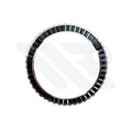 Black Cubic Zirconia Bezel for SKX / SRPD: Stainless Steel