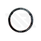 Black Cubic Zirconia Bezel for SKX / SRPD: Stainless Steel