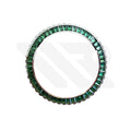 Emerald Cubic Zirconia Bezel for SKX / SRPD: Stainless Steel