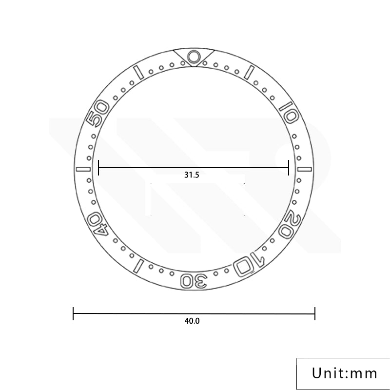 Aluminium Bezel Insert for Seiko Prospex Sumo SBDC001 / SBDC003 / SBDC031 / SBDC033 - Yellow