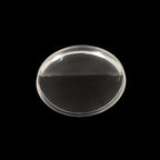 Ersatz-Doppelt gewölbtes Saphirglas, kompatibel mit Omega De Ville Prestige 424.10.40.20 (ohne Antireflexbeschichtung)