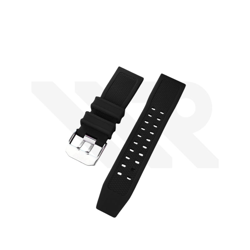 Silicone Diver Strap Compatible with Luminox Watches (Black)