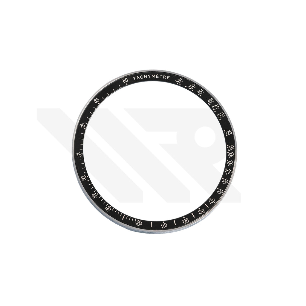 Replacement Aluminium Bezel Insert Compatible with Omega Speedmaster Moon Watch 42mm : Black