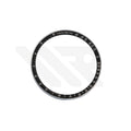 Replacement Aluminium Bezel Insert Compatible with Omega Speedmaster Moon Watch 42mm : Black