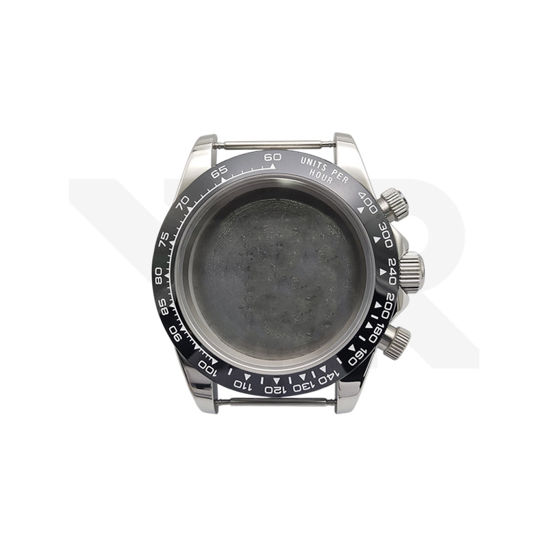 Stainless Steel Seikona Case Set for Daytona Seiko Mod: Black Ceramic ...