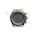 Stainless Steel Seikona Case Set for Daytona Seiko Mod: Black Ceramic Bezel