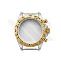 Stainless Steel Seikona Case Set for Daytona Seiko Mod: Stainless Steel Bezel Two-Tone Gold