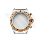 Stainless Steel Seikona Case Set for Daytona Seiko Mod: Stainless Steel Bezel Two-Tone Rose Gold