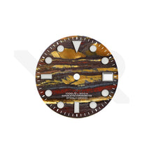 Load image into Gallery viewer, Tiger Iron Stone Dial for Seiko Mod: Sub Style Indices
