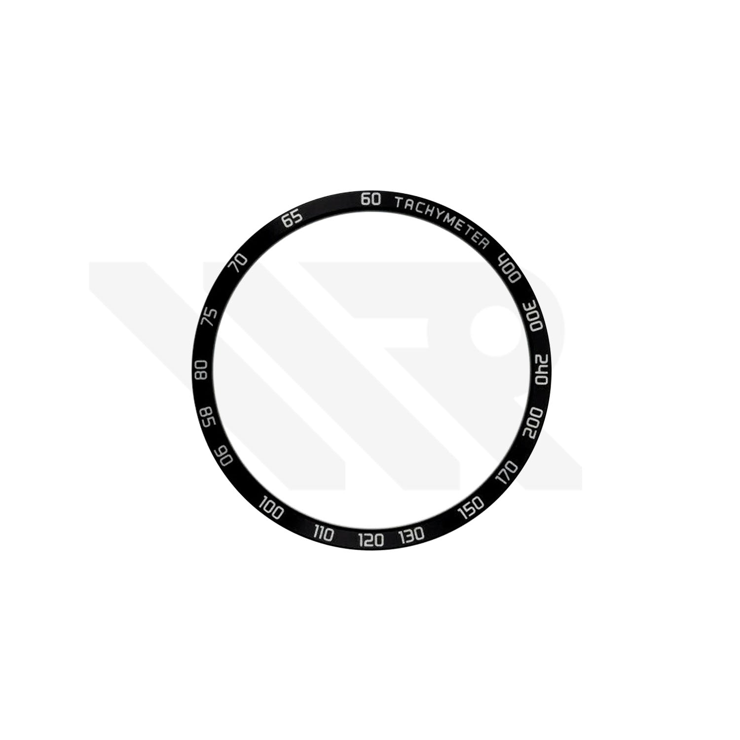 Replacement Aluminium Bezel Ring Compatible with Tissot Quickster Chronograph T095417A : Black