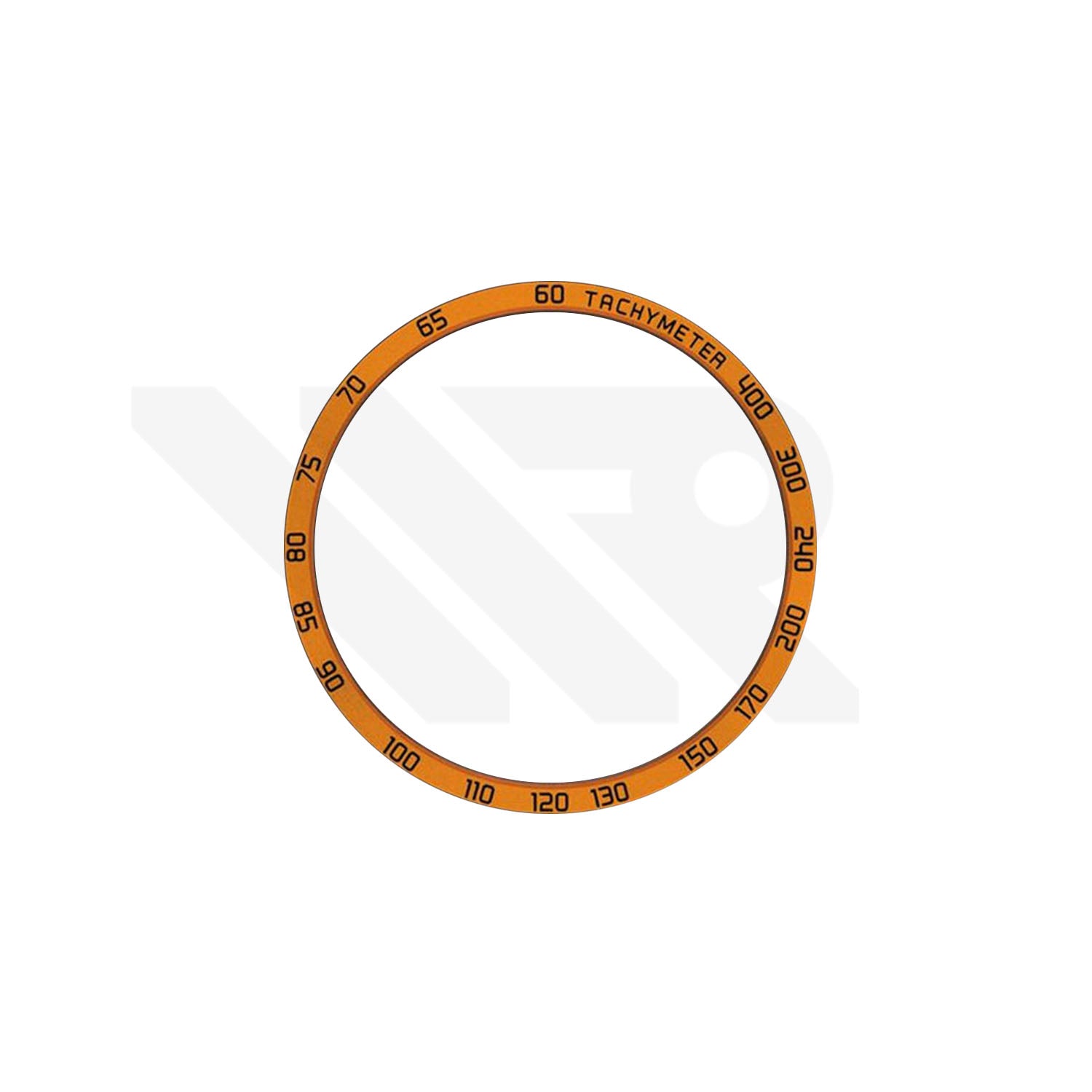 Replacement Aluminium Bezel Ring Compatible with Tissot Quickster Chronograph T095417A : Orange