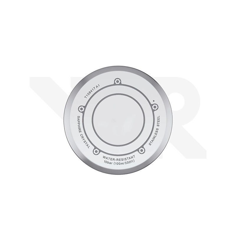 Replacement Caseback Compatible with Tissot V8 Chronograph T106417A : Stainless Steel