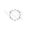 Replacement Mineral Bezel Ring Compatible with Tissot Seastar 1000 T120210A (White/Silver)
