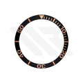 Replacement Aluminium Bezel Ring Compatible with Tissot Seastar 1000 T120417A (Black-Rose Gold)